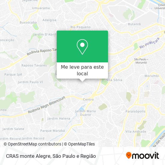 CRAS monte Alegre mapa