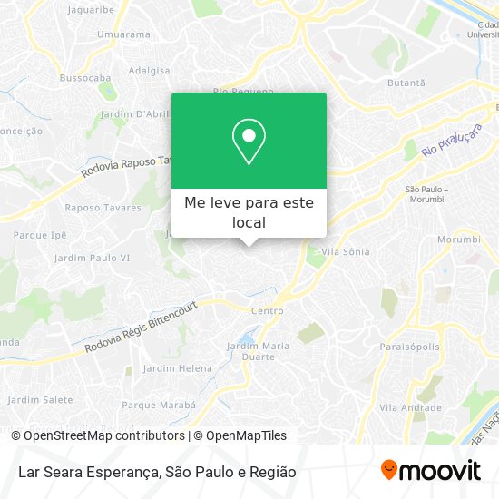 Lar Seara Esperança mapa