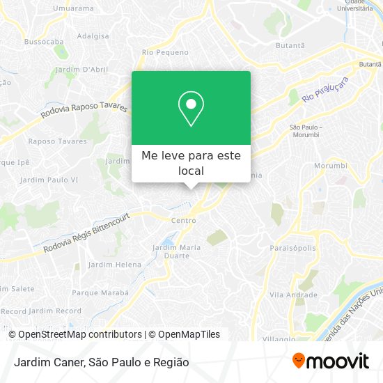 Jardim Caner mapa