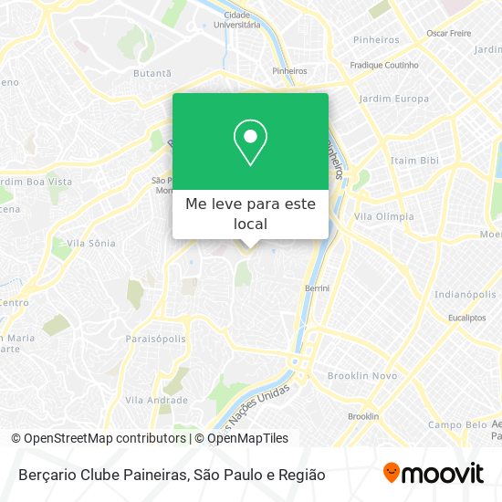 Berçario Clube Paineiras mapa