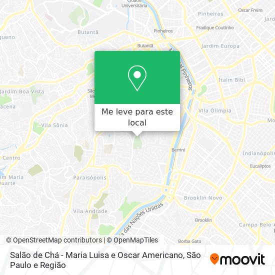 Salão de Chá - Maria Luisa e Oscar Americano mapa