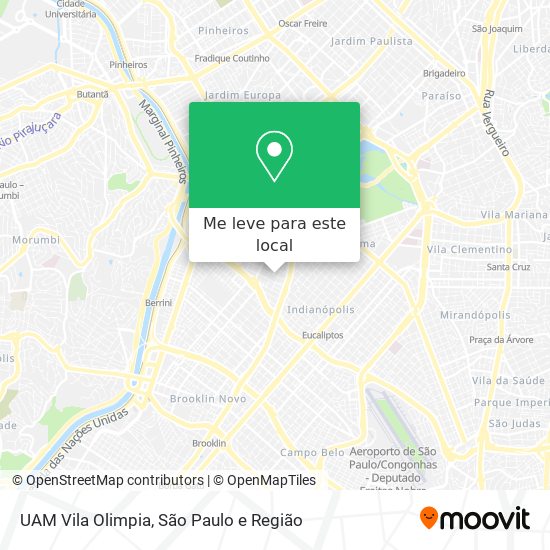 UAM Vila Olimpia mapa