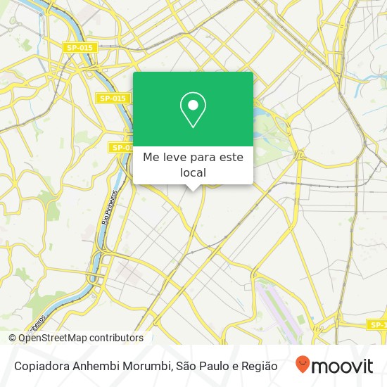 Copiadora Anhembi Morumbi mapa