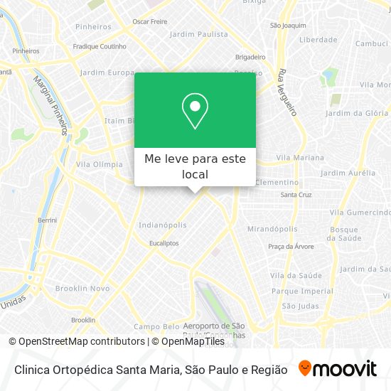 Clinica Ortopédica Santa Maria mapa