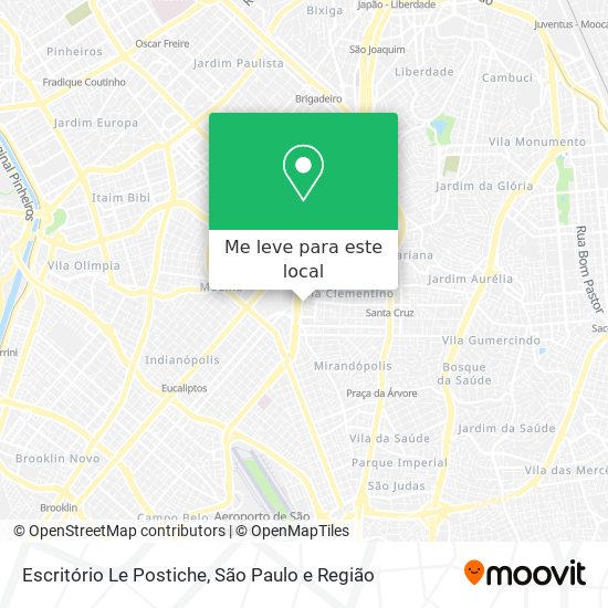 Escritório Le Postiche mapa