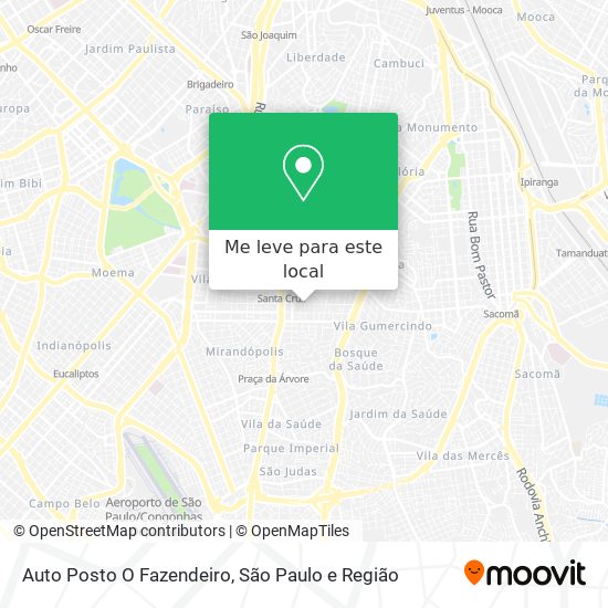 Auto Posto O Fazendeiro mapa