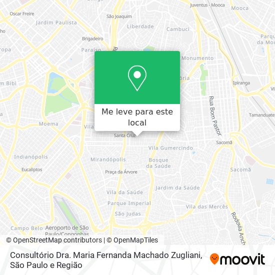 Consultório Dra. Maria Fernanda Machado Zugliani mapa