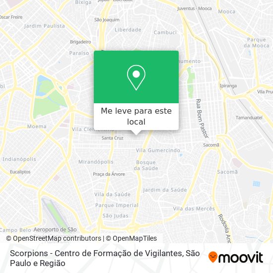 Scorpions - Centro de Formação de Vigilantes mapa