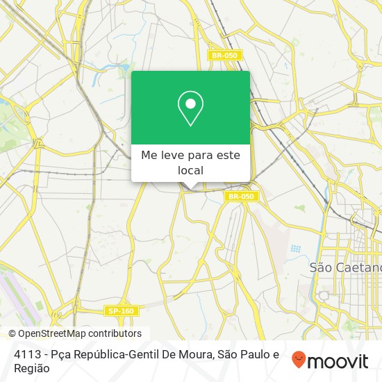 4113 - Pça República-Gentil De Moura mapa