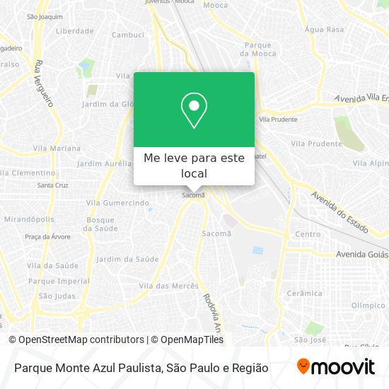 Parque Monte Azul Paulista mapa