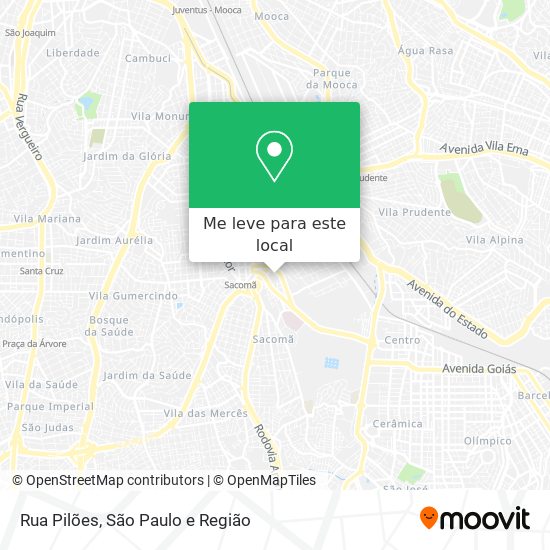 Rua Pilões mapa