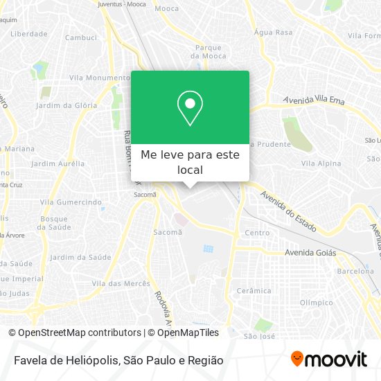Favela de Heliópolis mapa