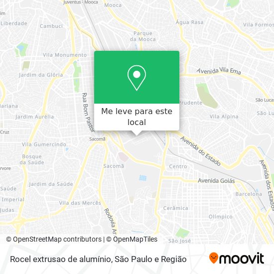 Rocel extrusao de alumínio mapa