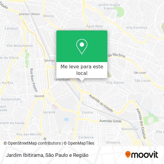 Jardim Ibitirama mapa
