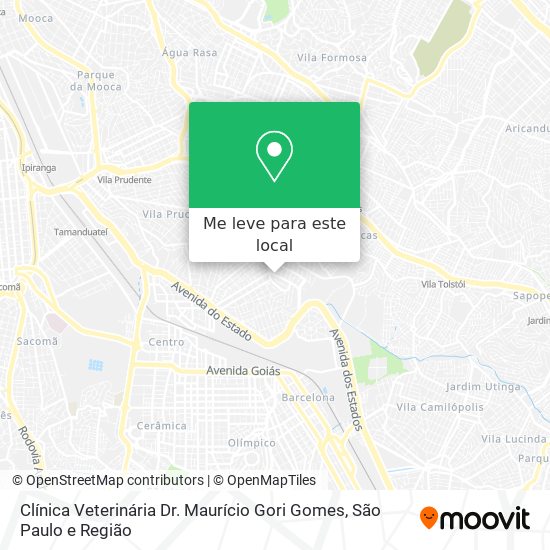 Clínica Veterinária Dr. Maurício Gori Gomes mapa
