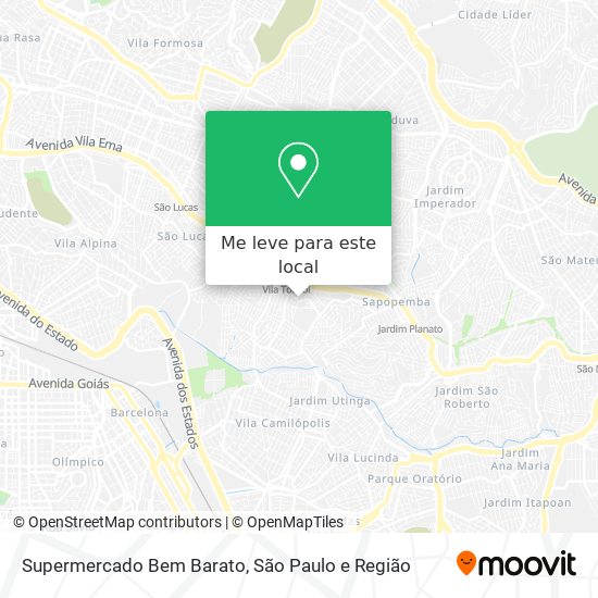 Supermercado Bem Barato mapa