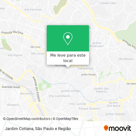 Jardim Cotiana mapa