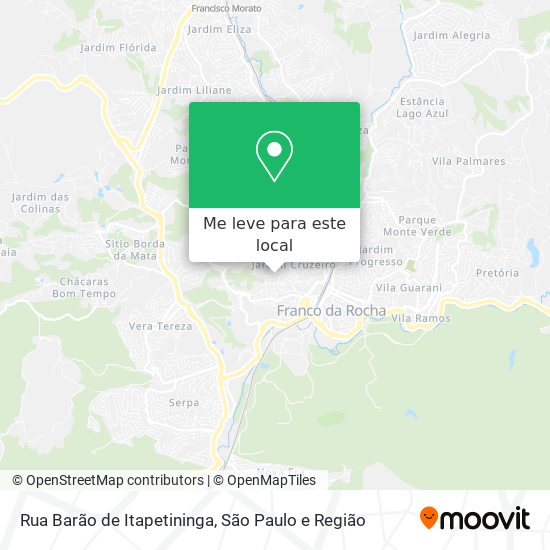 Rua Barão de Itapetininga mapa