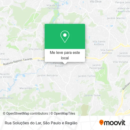 Rua Soluções do Lar mapa