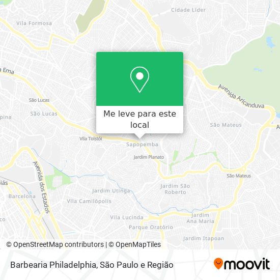 Barbearia Philadelphia mapa