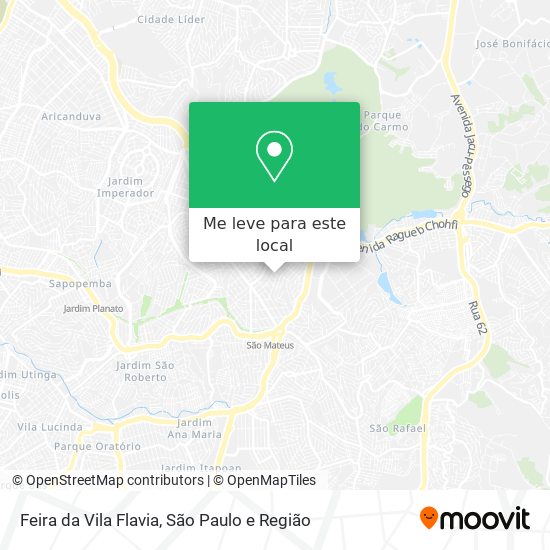Feira da Vila Flavia mapa