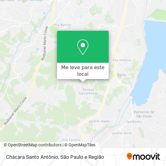 Chácara Santo Antônio mapa
