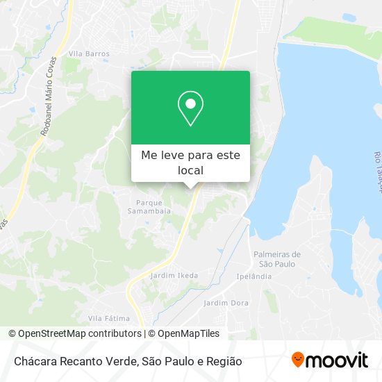 Chácara Recanto Verde mapa
