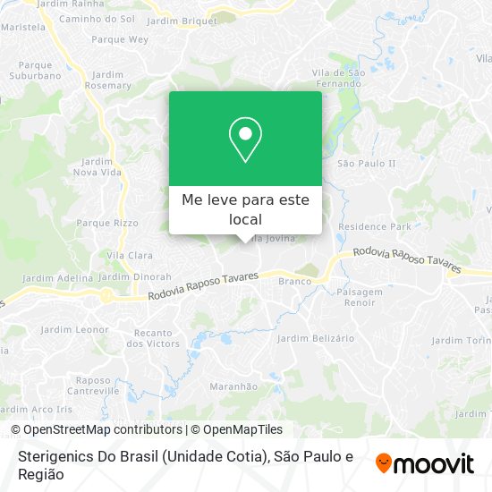 Sterigenics Do Brasil (Unidade Cotia) mapa