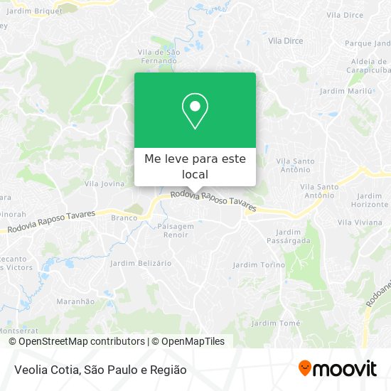 Veolia Cotia mapa