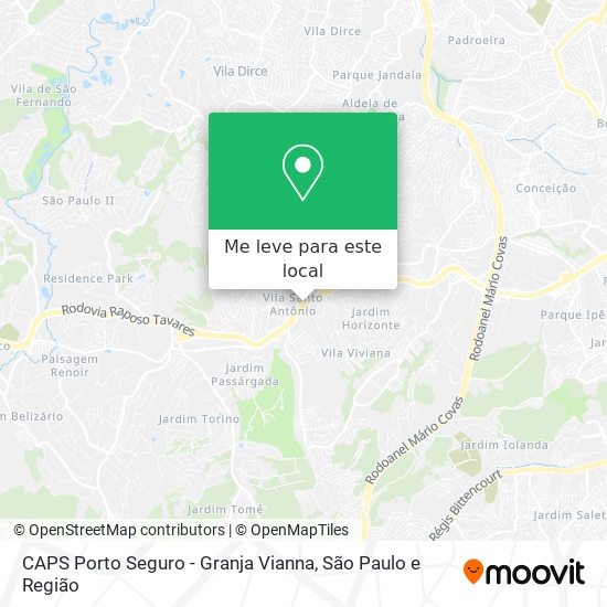 CAPS Porto Seguro - Granja Vianna mapa