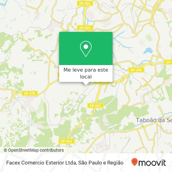 Facex Comercio Exterior Ltda mapa