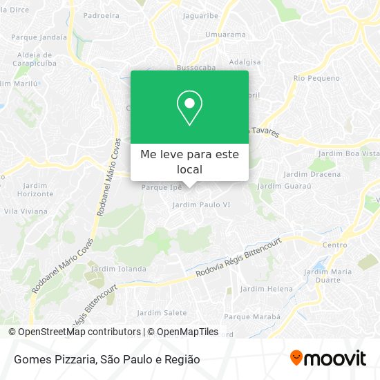 Gomes Pizzaria mapa