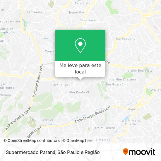 Supermercado Paraná mapa