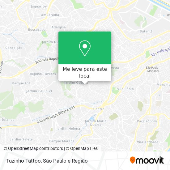 Tuzinho Tattoo mapa