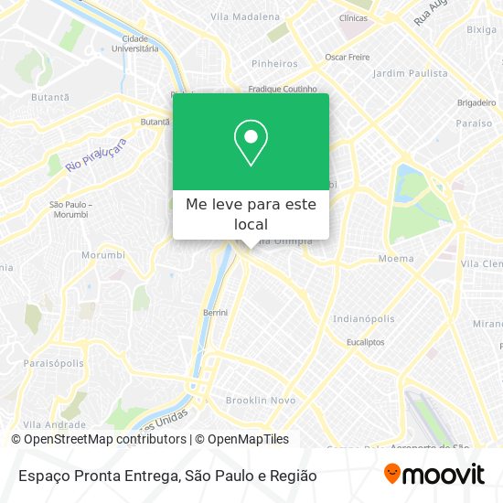 Espaço Pronta Entrega mapa