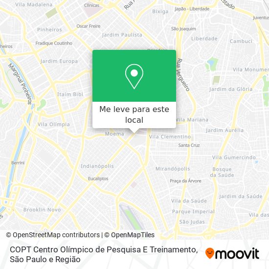 COPT Centro Olímpico de Pesquisa E Treinamento mapa