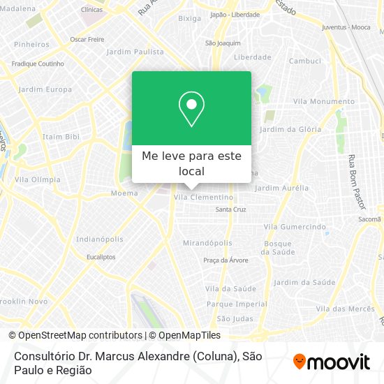 Consultório Dr. Marcus Alexandre (Coluna) mapa