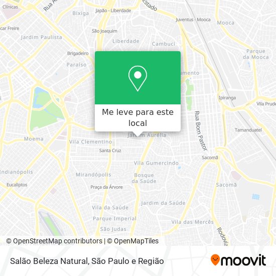 Salão Beleza Natural mapa