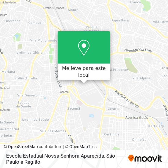 Escola Estadual Nossa Senhora Aparecida mapa