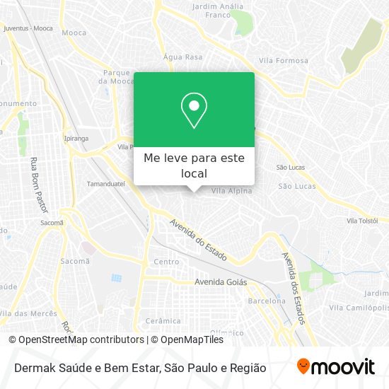 Dermak Saúde e Bem Estar mapa