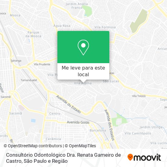 Consultório Odontológico Dra. Renata Gameiro de Castro mapa