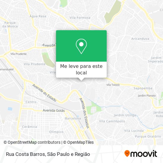 Rua Costa Barros mapa