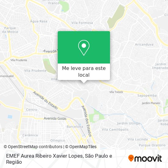 EMEF Aurea Ribeiro Xavier Lopes mapa