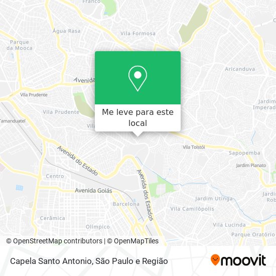 Capela Santo Antonio mapa