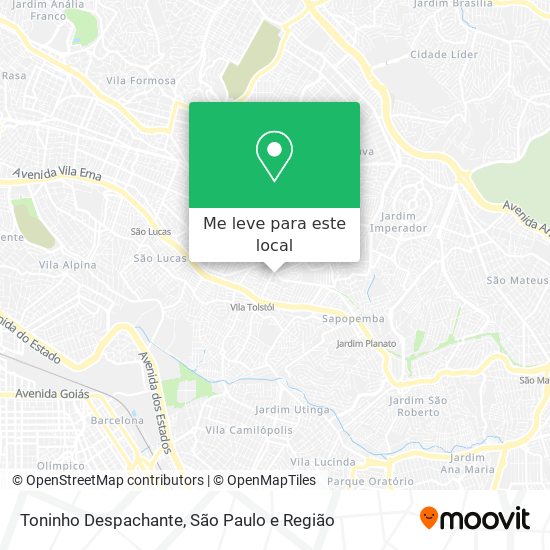 Toninho Despachante mapa