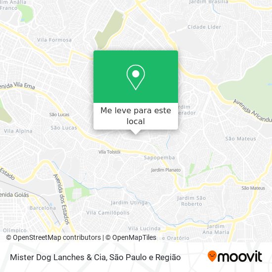 Mister Dog Lanches & Cia mapa