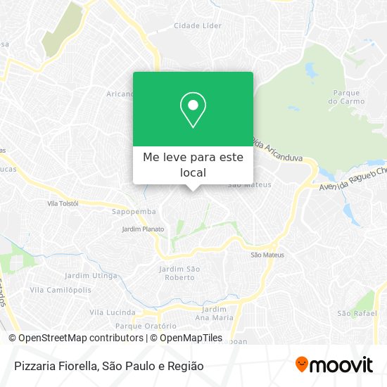 Pizzaria Fiorella mapa