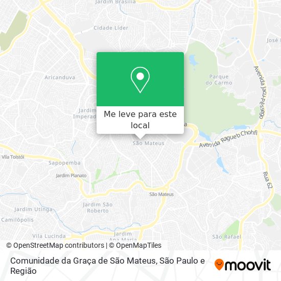 Comunidade da Graça de São Mateus mapa