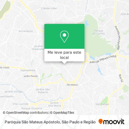 Paróquia São Mateus Apóstolo mapa