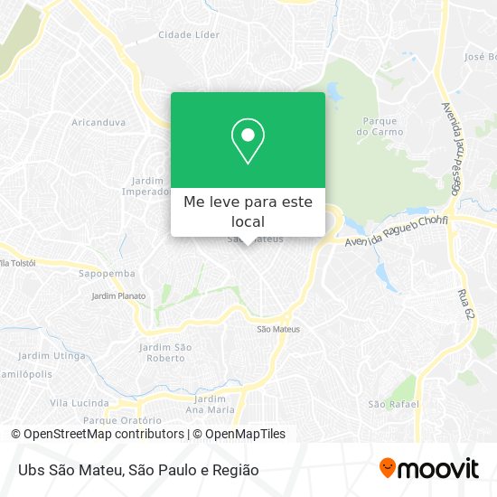 Ubs São Mateu mapa